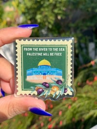 Image 1 of Palestine Stamp Pin | Free Palestine