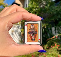 Image 1 of Desi Queen of Hearts Pin