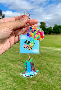 Image 3 of Up Inspired Double Charm Keychain