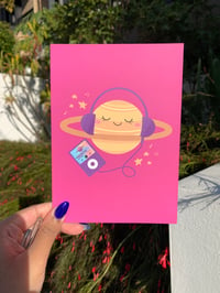 Image 1 of Planet Shakira Print | Kawaii Space