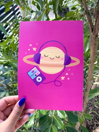 Image 2 of Planet Shakira Print | Kawaii Space