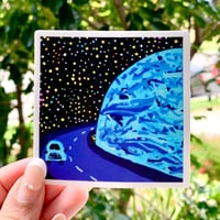 Cosmic Drive Matte Sticker