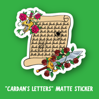 Cardan's Letters Sticker | The Cruel Prince