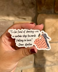 Jane Austen Quote Premium Matte Sticker