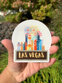 Las Vegas Snowglobe Matte Sticker