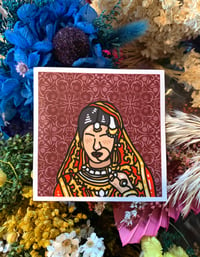 Image 1 of Desi Bride Matte Sticker: Indian Bride, Wedding (Premium vinyl &amp; waterproof sticker)