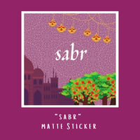 Image 2 of Sabr Matte Sticker