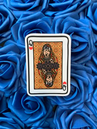 Image 2 of Desi Bride Matte Sticker: Queen of Hearts (Premium vinyl &amp; waterproof sticker)