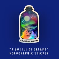 Image 2 of Bottle Landscape Holographic Sticker
