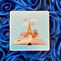 Image 2 of Paris Cityscape Matte Sticker