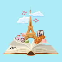 Image 3 of Paris Cityscape Matte Sticker