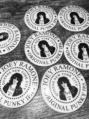 Image of Joey Ramone Original Punky IPA Button Badge | 58mm 📍