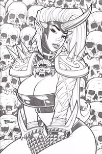 Image of Kim the Delusional #1 Line Art Variant Set