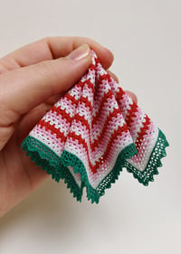 Image 1 of Christmas Candy Granny Square Blanket