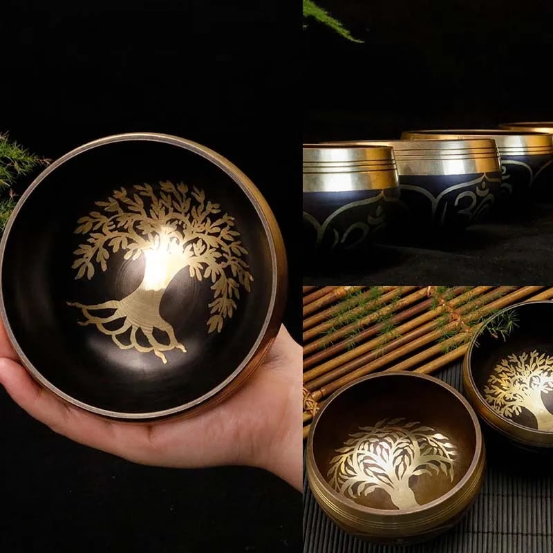 Chakras Fingerboard Tibetan Meditation Bowl