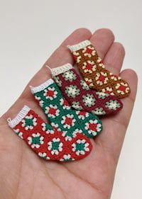 Image of Christmas Stockings - Granny Square