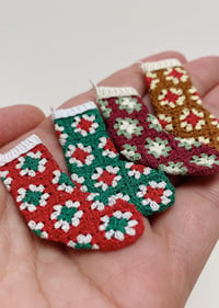 Image 2 of Christmas Stockings - Granny Square