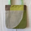 Balanced Curves Bag - Greens and Beiges