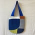 Touching Curves Bag - Indigo, White, Brown and Green Image 2