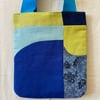 Pinwheel Bag - Floral Blues and Greens