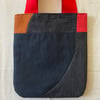 Balanced Curves Bag - Black and Red