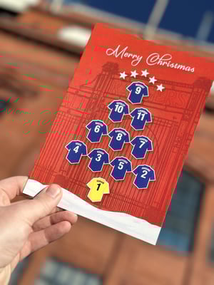 Image of Christmas Cards for Rangers fans.