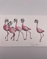 Image 1 of Star Wars Flamingos Print 