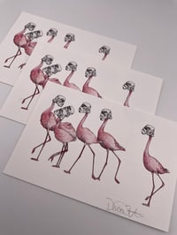 Image 2 of Star Wars Flamingos Print 