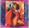 Scarlet Witch glitter coaster
