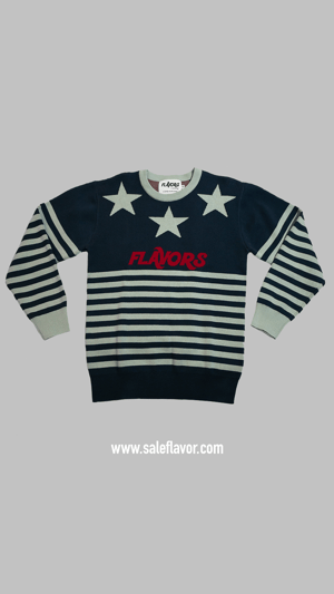 Image of FLAVORS Nave Blue Crewneck 