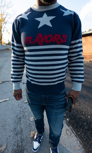 Image of FLAVORS Nave Blue Crewneck 