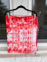 Image 2 of Oversized Coral Rayon Scarf
