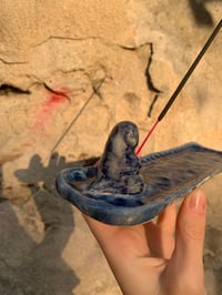 Image 3 of fishing penguin incense holder 