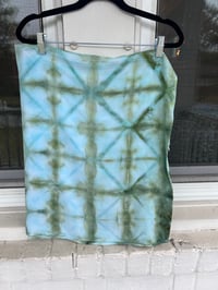 Image 2 of Oversized Mint and Green Rayon Scarf
