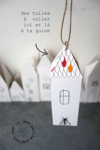 Image 4 of DIY calendrier de l'avent Village en papier à télécharger
