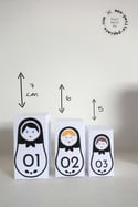 DIY calendrier Matriochkas à télécharger