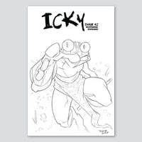 Image 1 of Icky Issue #2 Pencil Sketch Cover 3