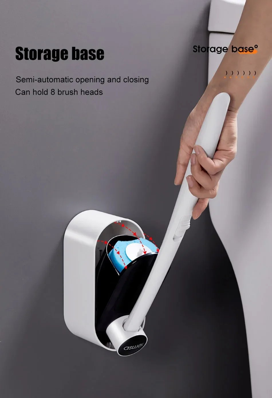 Wall Disposable Toilet Brush