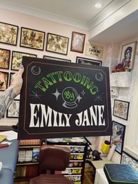 Hand painted convention sign