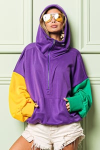 Image 3 of Oversized Mardi Gras Hoodie