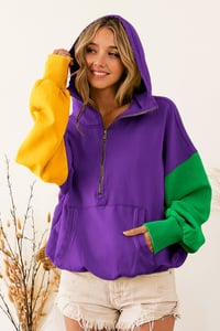 Image 4 of Oversized Mardi Gras Hoodie