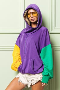 Image 5 of Oversized Mardi Gras Hoodie