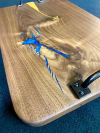 Image 2 of CUSTOM CRAFTED WALNUT CHARCUTERIE BOARD (16" X 10.5 x .75")