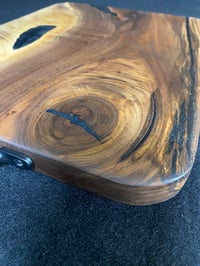 Image 2 of CUSTOM CRAFTED WALNUT CHARCUTERIE BOARD (13.5" X 10.5 X .75")