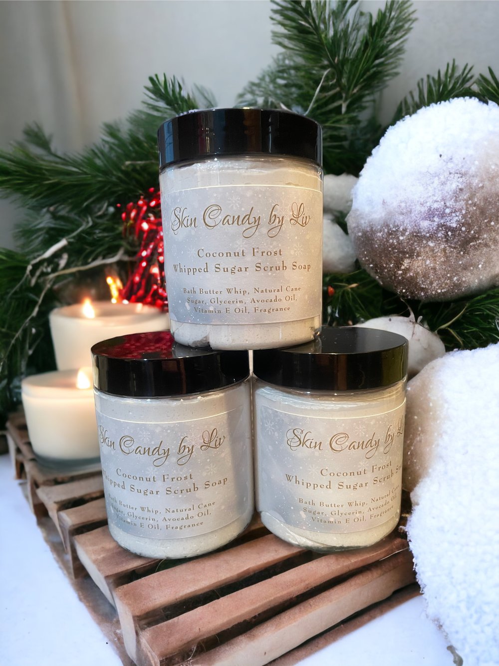 Coconut Frost Whipped Sugar Scrub Soap