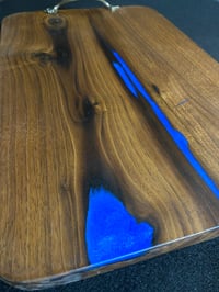 Image 2 of CUSTOM CRAFTED WALNUT CHARCUTERIE BOARD (15.5" X 10 X  1")