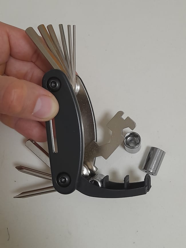 Pocket Bike Repair Set 16 in 1 Wrench Screwdriver Hex Allen Key Spanner Portable Pocket Multi Tool