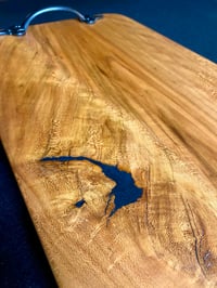 Image 2 of CUSTOM CRAFTED CHERRY CHARCUTERIE BOARD (15.5" X 10 X .75")