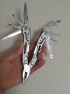 Multitool 14-in-1 Pocket Tool Set  Folding Knife Pliers Bottle Opener Screwdriver Saw Nylon Pouch