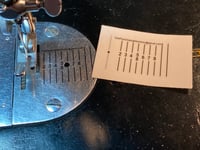 Seam Guide - Adhesive, non-destructive, 2 stickers